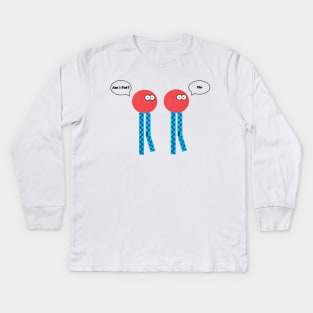 Am I Fat? Lipids hanging out on the bilayer Kids Long Sleeve T-Shirt